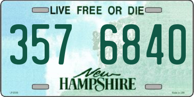 NH license plate 3576840
