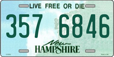 NH license plate 3576846
