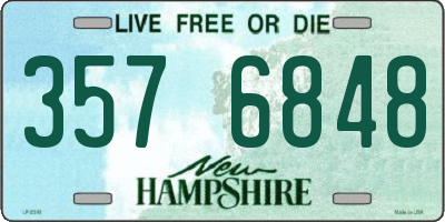 NH license plate 3576848