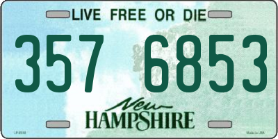 NH license plate 3576853