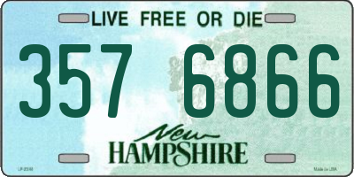 NH license plate 3576866