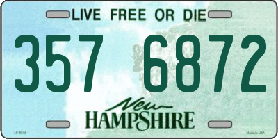 NH license plate 3576872