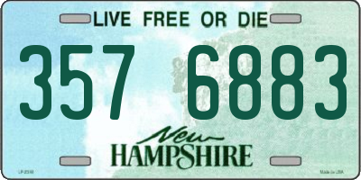 NH license plate 3576883
