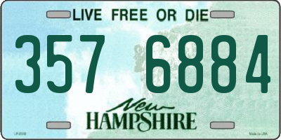 NH license plate 3576884