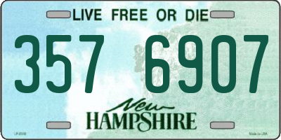 NH license plate 3576907