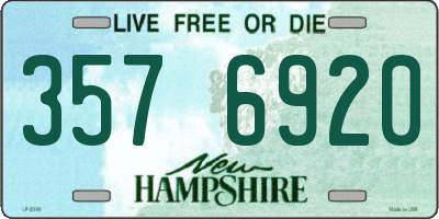 NH license plate 3576920
