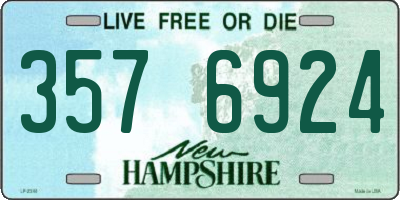 NH license plate 3576924