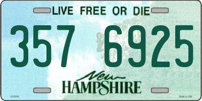 NH license plate 3576925