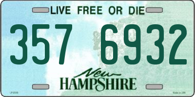 NH license plate 3576932