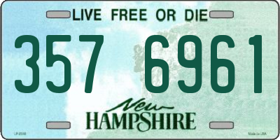 NH license plate 3576961