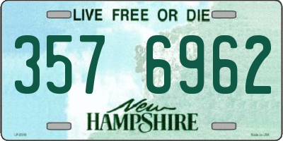 NH license plate 3576962