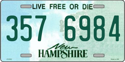 NH license plate 3576984