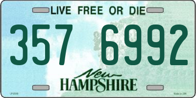 NH license plate 3576992