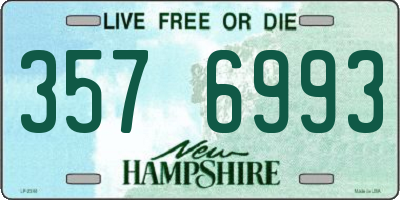 NH license plate 3576993