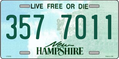 NH license plate 3577011