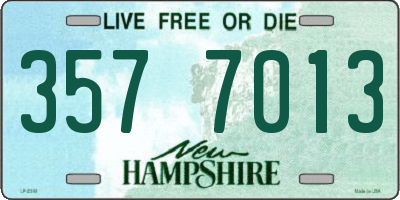 NH license plate 3577013