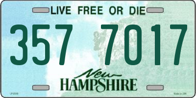 NH license plate 3577017