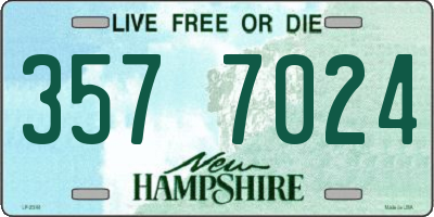 NH license plate 3577024