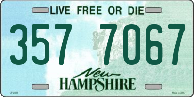 NH license plate 3577067