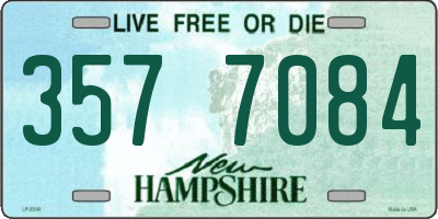 NH license plate 3577084