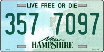 NH license plate 3577097