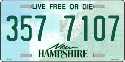 NH license plate 3577107