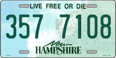 NH license plate 3577108