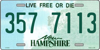 NH license plate 3577113