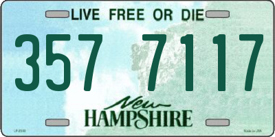 NH license plate 3577117