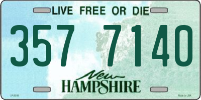 NH license plate 3577140