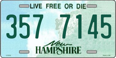 NH license plate 3577145