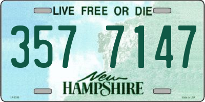 NH license plate 3577147