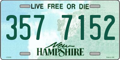 NH license plate 3577152
