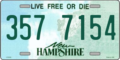 NH license plate 3577154