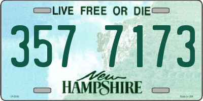 NH license plate 3577173