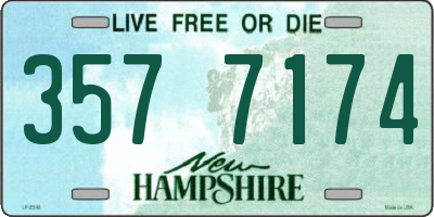 NH license plate 3577174