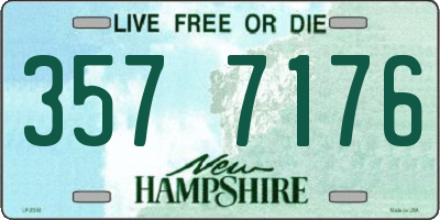 NH license plate 3577176