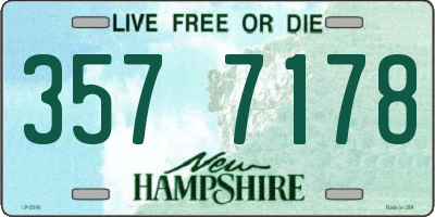 NH license plate 3577178