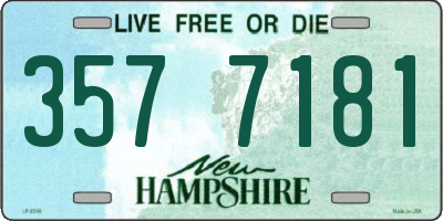 NH license plate 3577181