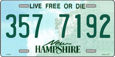 NH license plate 3577192