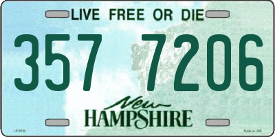 NH license plate 3577206