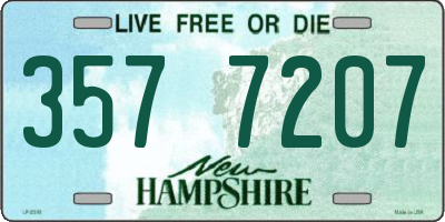 NH license plate 3577207