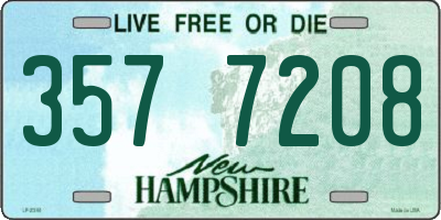 NH license plate 3577208