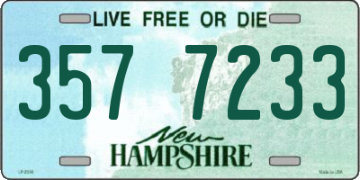 NH license plate 3577233