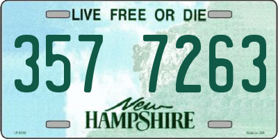NH license plate 3577263