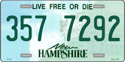 NH license plate 3577292