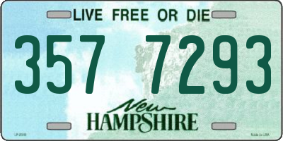 NH license plate 3577293