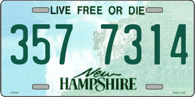 NH license plate 3577314