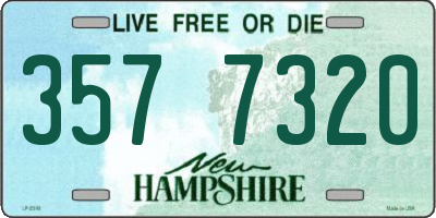 NH license plate 3577320