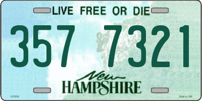 NH license plate 3577321
